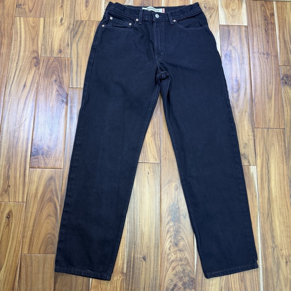 Levis 550 Jeans Mens 33x32 Black Denim Relaxed Fit Straight Leg Vintage 2005